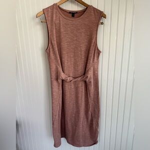 Express Mauve Dress with Twist Front Size M